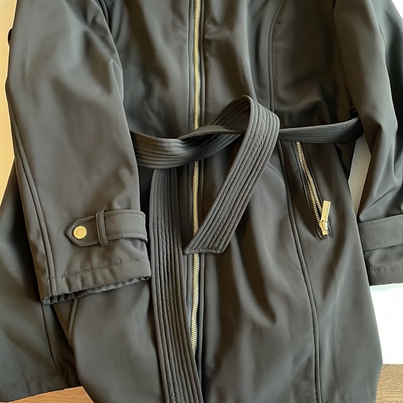 Black Michael Kors lined fall jacket - Picture 3 of 11